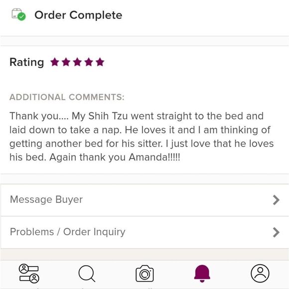 Vibrant Life - Red medium pet bed - New - Picture 5 of 8